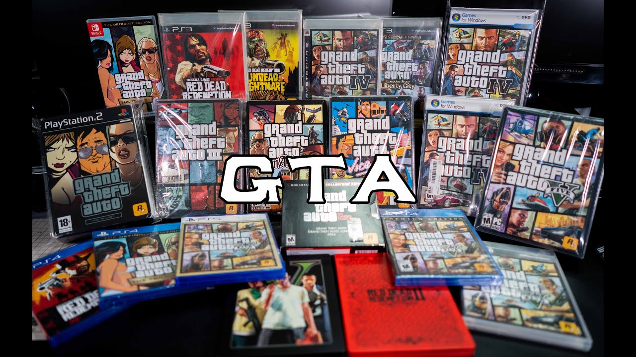 【開箱】GTA全系列PC版開箱｜GTA1 GTA2 GTA3 GTA:VC GTA:SA GTA4 GTA5 | 俠盜獵車手1-5代