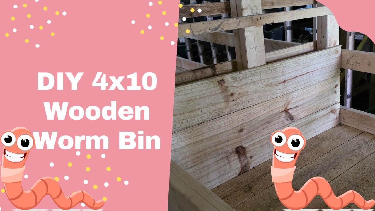 Build 4x10 Wooden Worm Bin (Commercial Wedge/Flow‑Through) — Blake’s Step‑by‑Step Vermiculture Guide