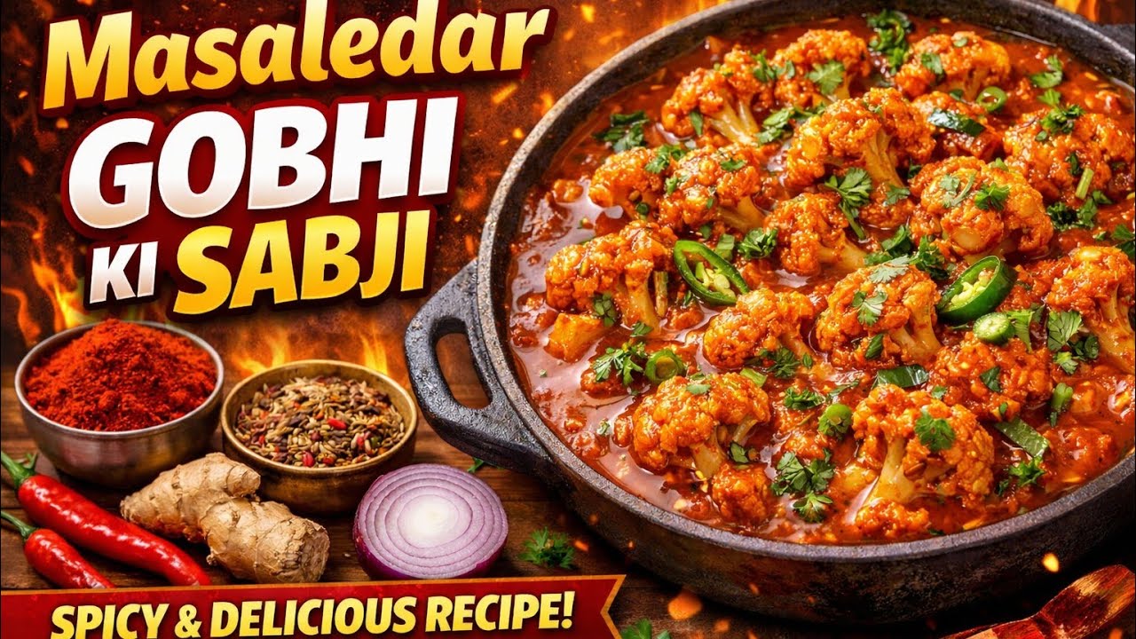मसालेदार गोभी की सब्जी | Dhaba Style Gobhi Ki Sabji Recipe | Tasty & Easy