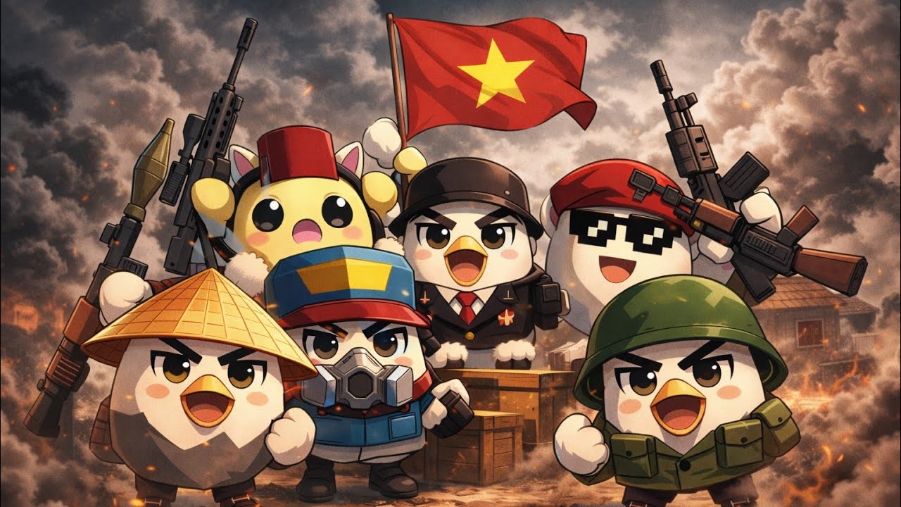 Chicken gun W-A|The Vietnam war remake full video 2K.