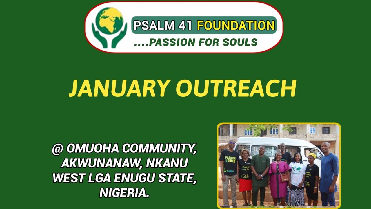 Psalm 41 Outreach in Enugu State 🇳🇬 | Touching Lives at Omuoha Akegbe Awkunanaw (Jan 31, 2026)