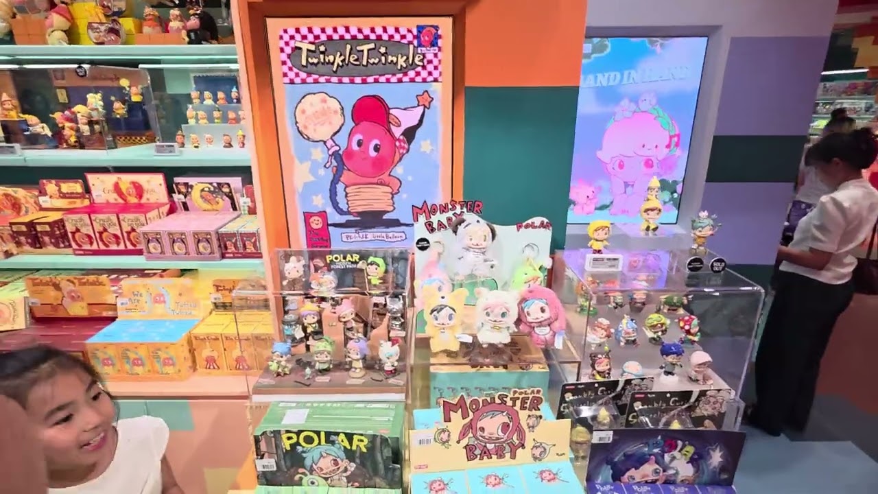 Labubu store tour in icon Siam  Bangkok mall in Thailand 
