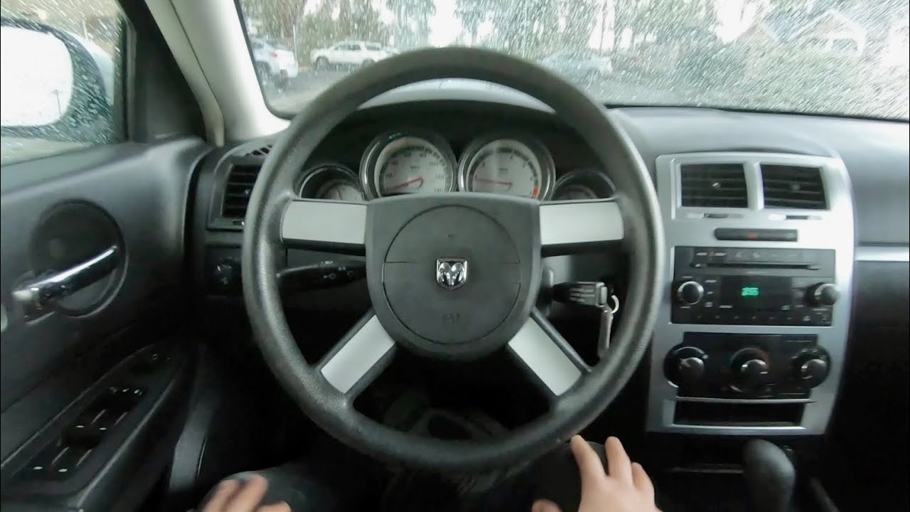 POV ASMR RAIN Drive 2010 Dodge Charger SXT
