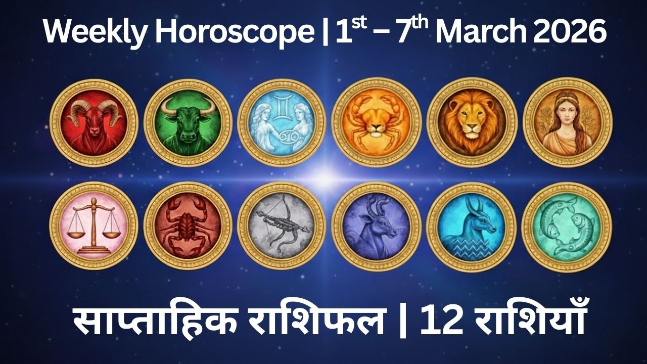 1st - 7th March 2026 - साप्ताहिक राशिफल | Weekly Horoscope| 12 राशियाँ