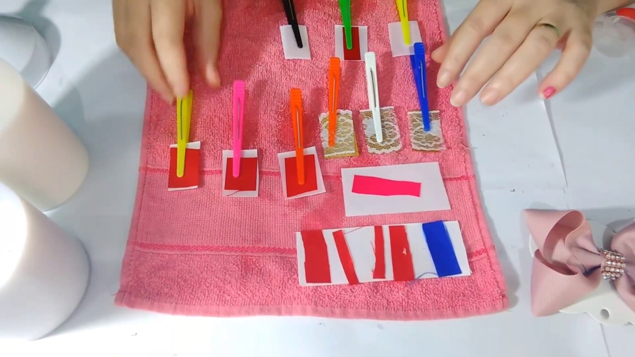 Como engomar os Laços com spray fixador de cabelo ou cola branca