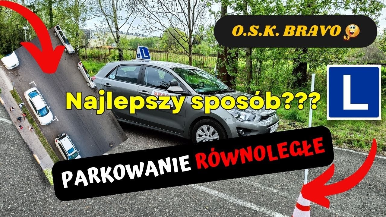 OSK BRAVO / Prawo jazdy / Nauka Jazdy - Parkowanie r&oacute;wnoległe / Wersja na egzamin
