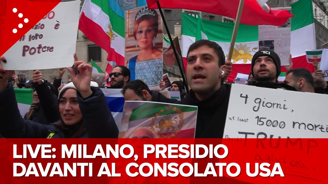 LIVE Milano, presidio a sostegno delle proteste in Iran. Persone davanti al consolato USA: diretta