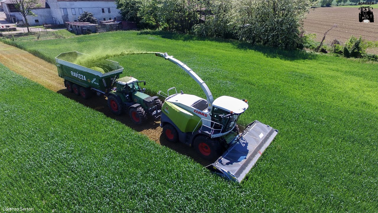 CLAAS Jaguar 960, AXION 850, FENDT 930 TMS | Chopping Triticale | Agromeccanica Agliardi | ᴴᴰ
