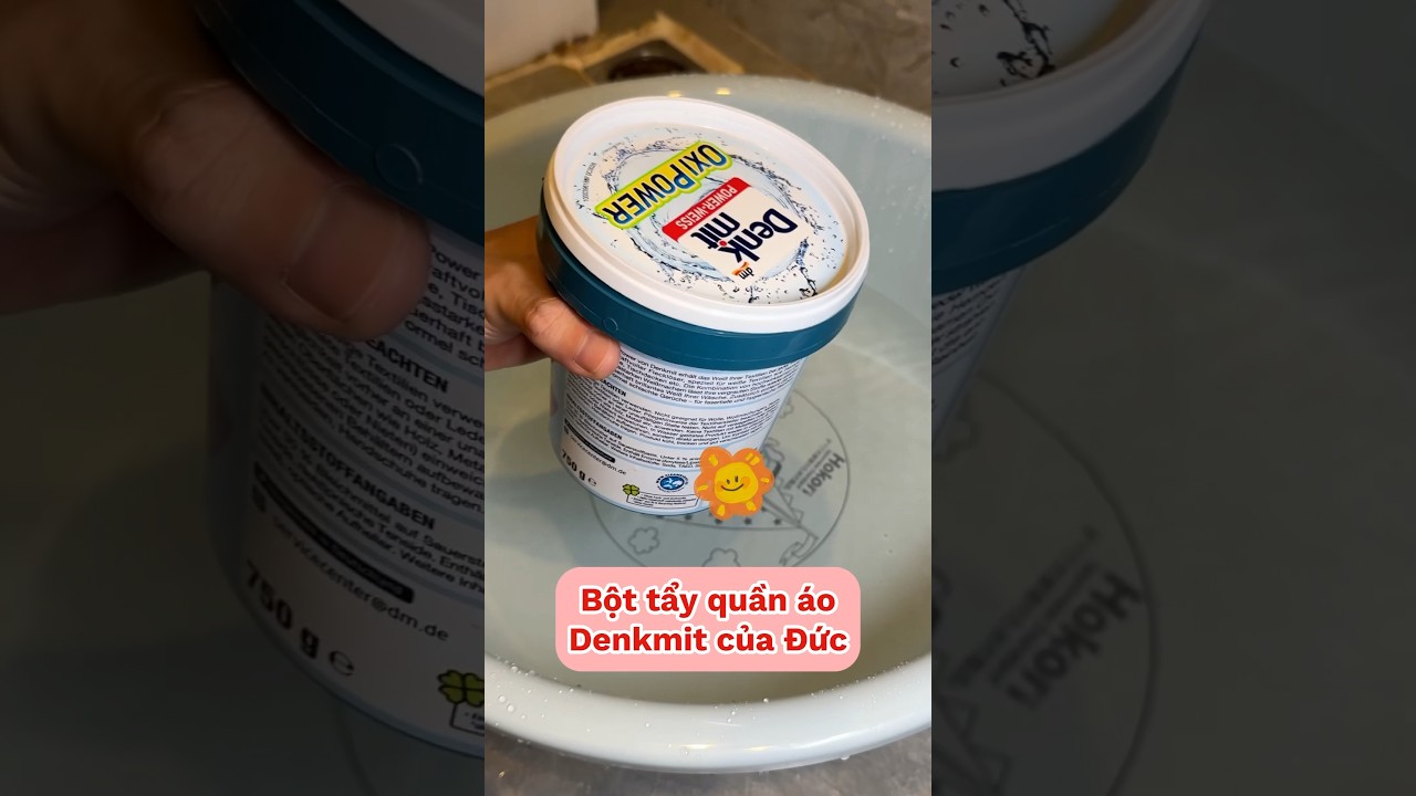 Bột tẩy quần &aacute;o Denkmit #shorts