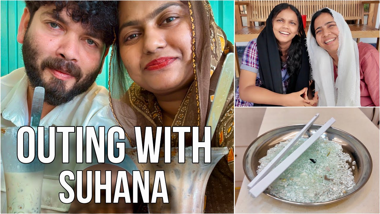 ഫ്രിഡ്ജിന്റെ ഗ്ലാസ്സ് ഒക്കെ പൊട്ടിച്ചിട്ട് മുങ്ങി 🙄🤣 | Outing With Suhana 💋🧚🏻‍♀️❤️ | Mashura