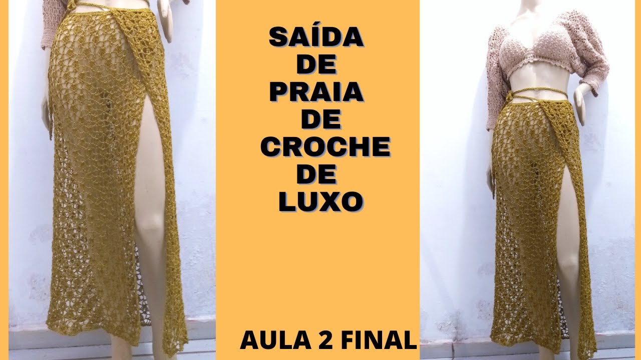SAIDA DE PRAIA DE CROCHE LUXO VIDEO 2 #ARACELLYCOSTAMODACROCHE #SAIDADEPRAIA #SAIADECROCHE