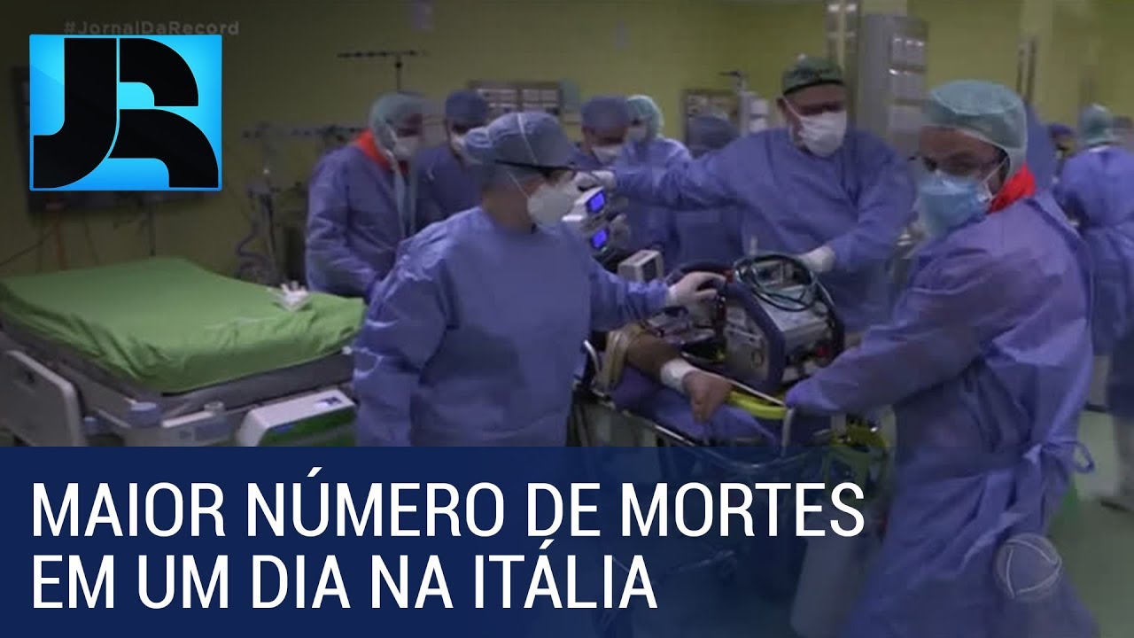 Itália registra maior número de mortes pela covid-19 em um único dia