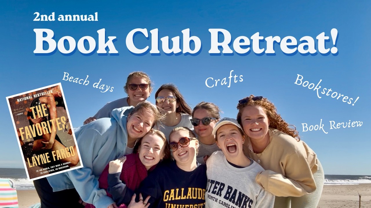 Book Club Retreat 2025 💗 Bookstores, Crafts, Beach Days, The Favorites Book Review!💗