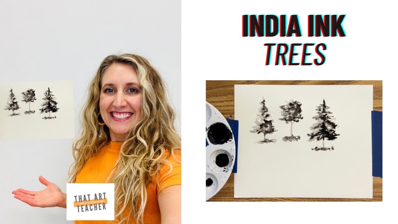 India Ink Trees | India Ink Painting Techniques