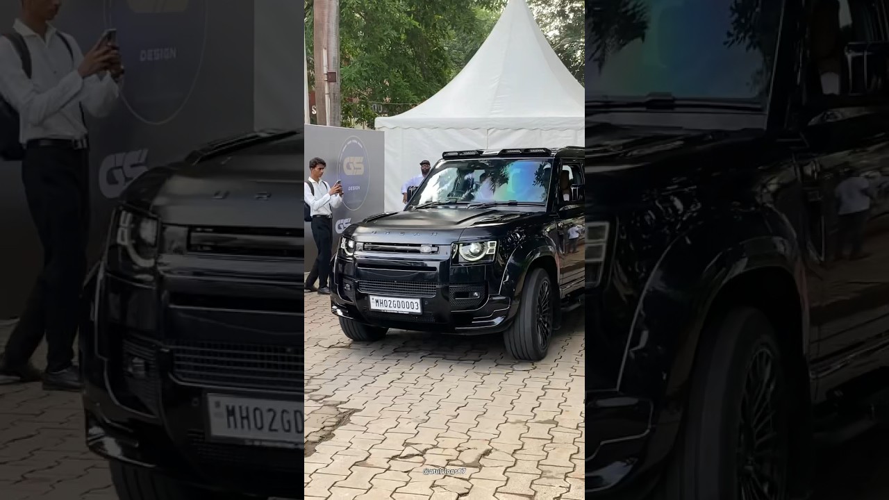 DEFENDER WITH URBAN KIT 🖤#defender #luxurycar #mumbai