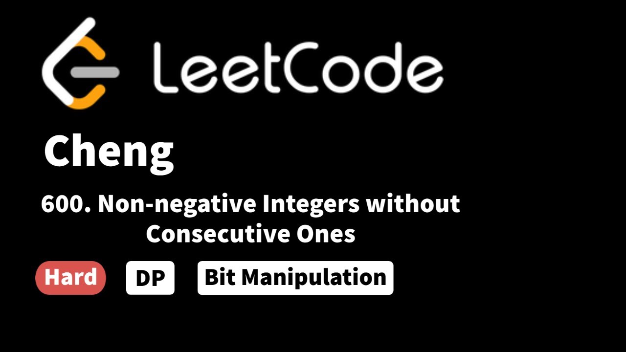LeetCode 600. Non-negative Integers without Consecutive Ones