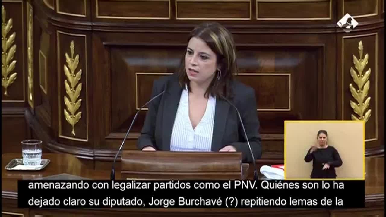 Adriana Lastra, a Vox: 