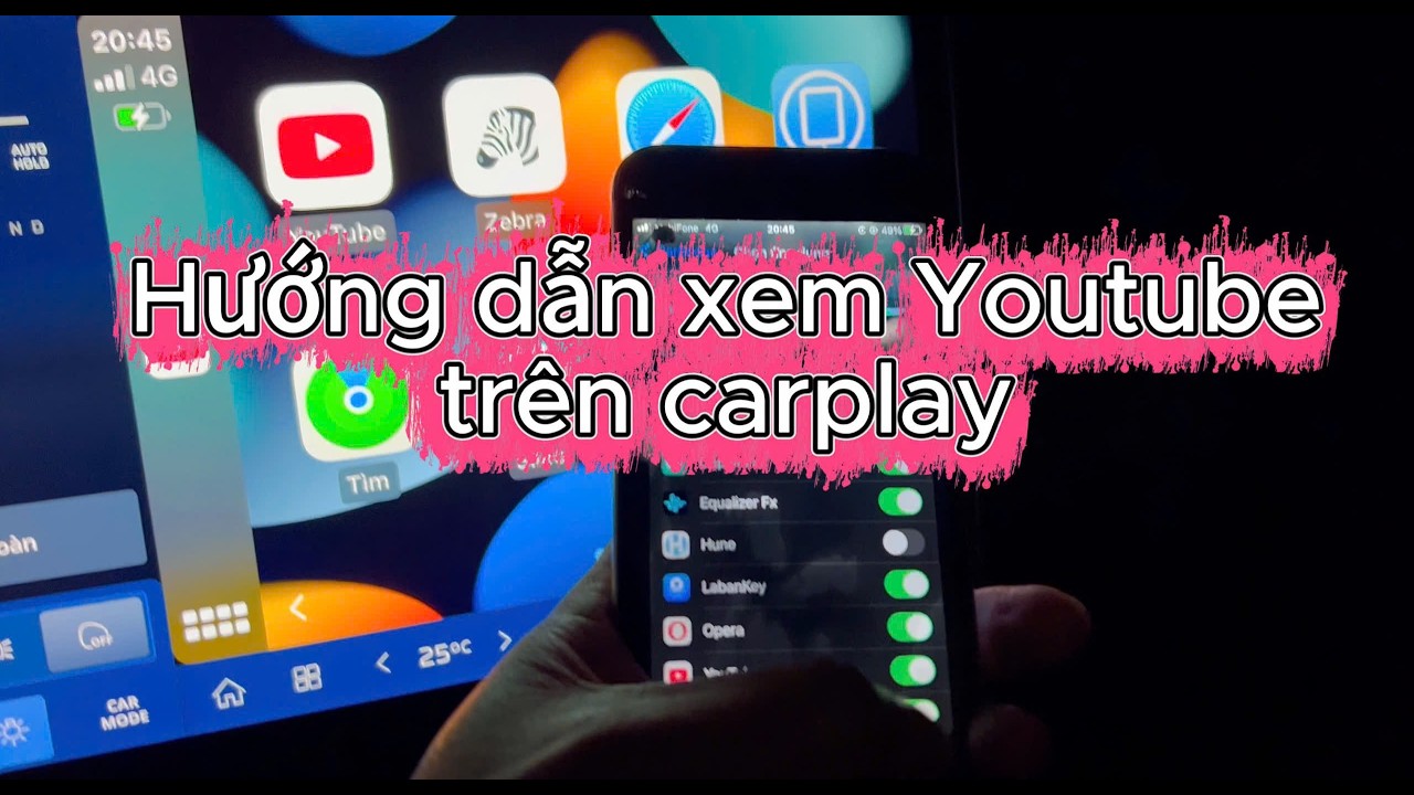 Xem Youtube Trên Carplay Căng Đét Chỉ Với Chiếc Iphone cũ 300k Và Vài Bước Làm Theo Hướng Dẫn Là Xem