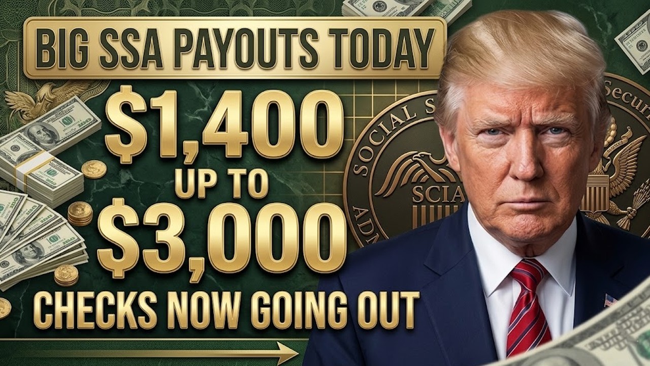 🚨 PAYMENTS ARRIVING TODAY| $1,400&ndash;$3,000 Social Security Checks Released