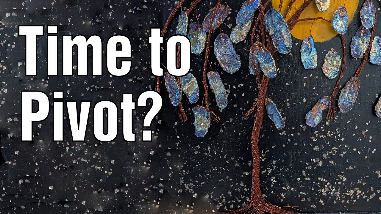 Rainbow Metal Crystals Become an Enchanted Willow Tree