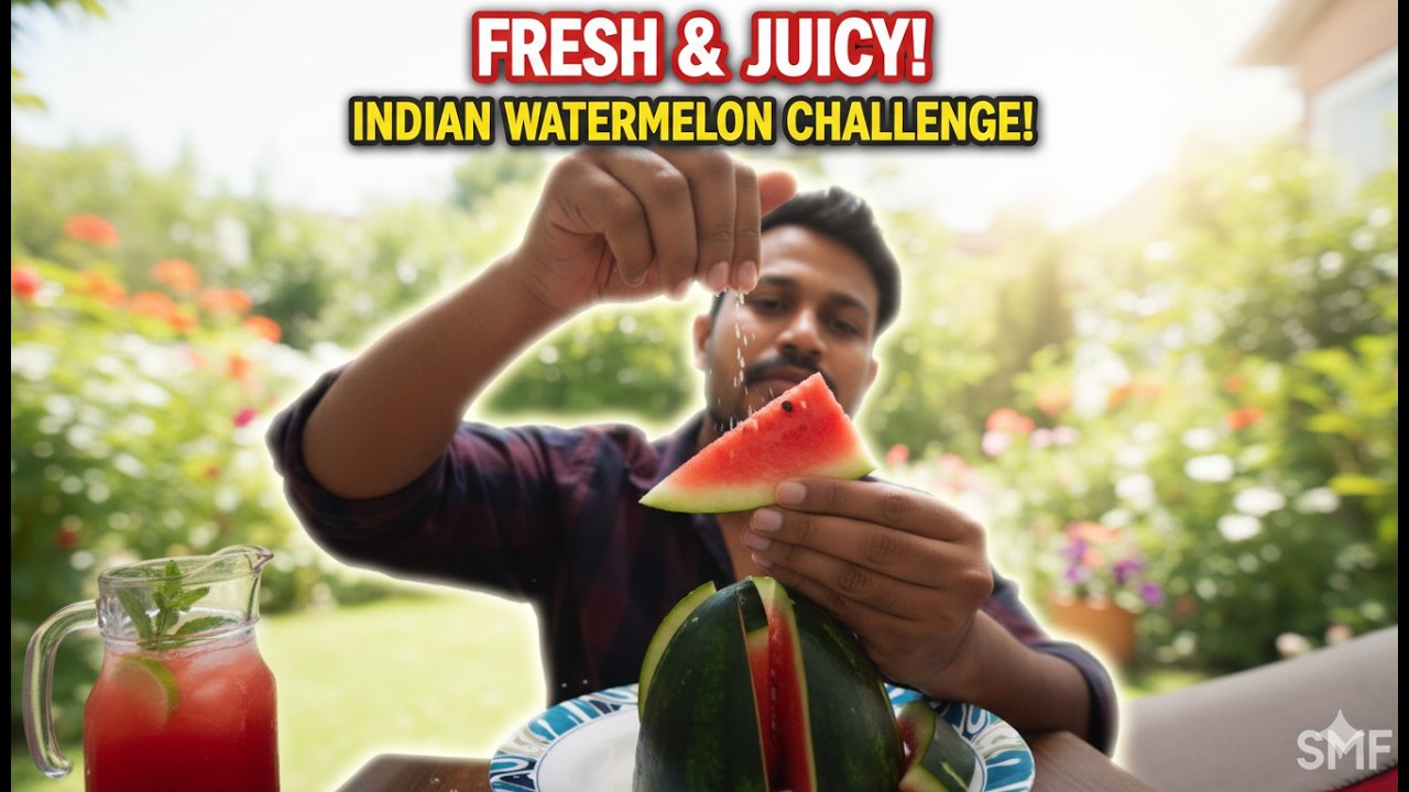 🍉 Sweet & Crunchy Watermelon Mukbang!