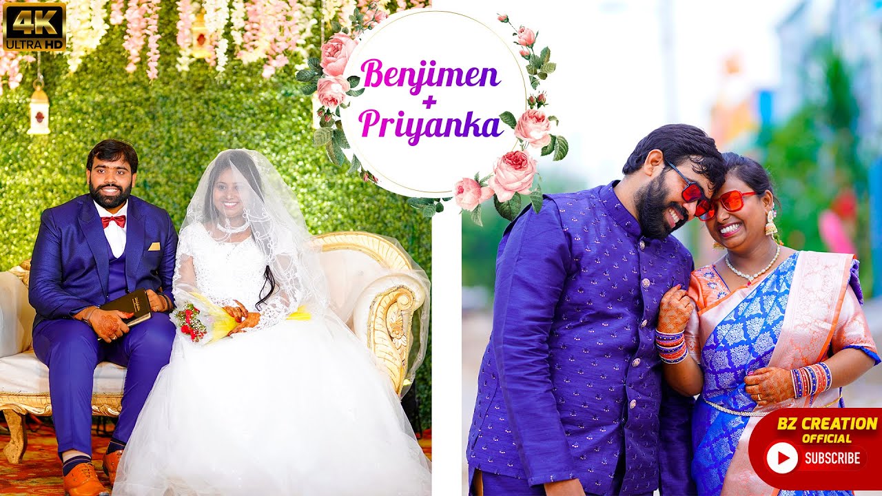 LATEST NEW TELUGU CHRISTIAN SONG -2022-24| BENJIMEN & PRIYANKA'S WEDDING SONG |KALYANA VAIBHOGAME|