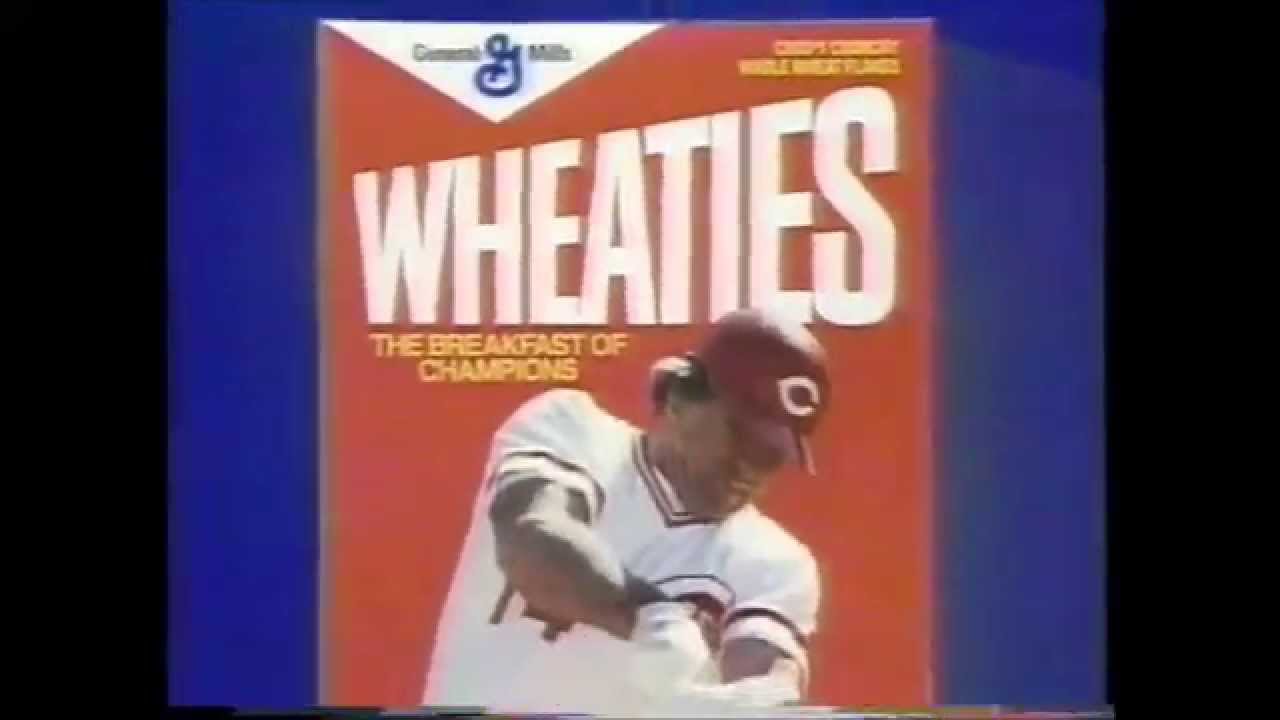 Pete Rose - 1985 Wheaties TV commercial  - What The Big Boys Eat