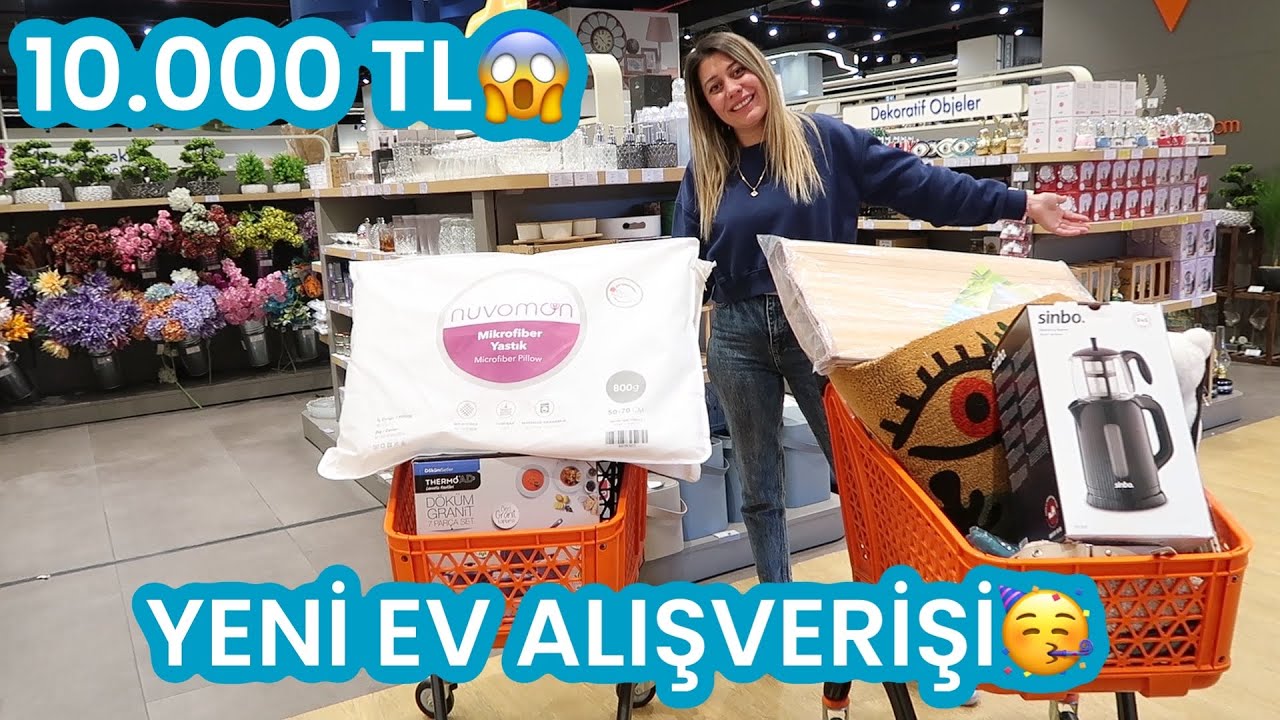 10.000 TL YENİ EV ALIŞVERİŞİ😱ÇEYİZİME NELER ALDIM🥳EVİDEA