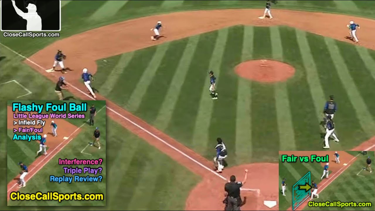 Ask UEFL - Australia-Italy's Little League Non-Triple Play - Infield Fly and Interference Rules