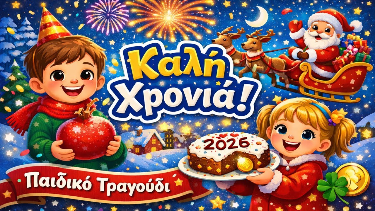Κάλαντα Πρωτοχρονιάς – Καλή Χρονιά 🎶🎄✨ Παιδικό Τραγούδι με Γέλια, Δώρα & Αγκαλιές