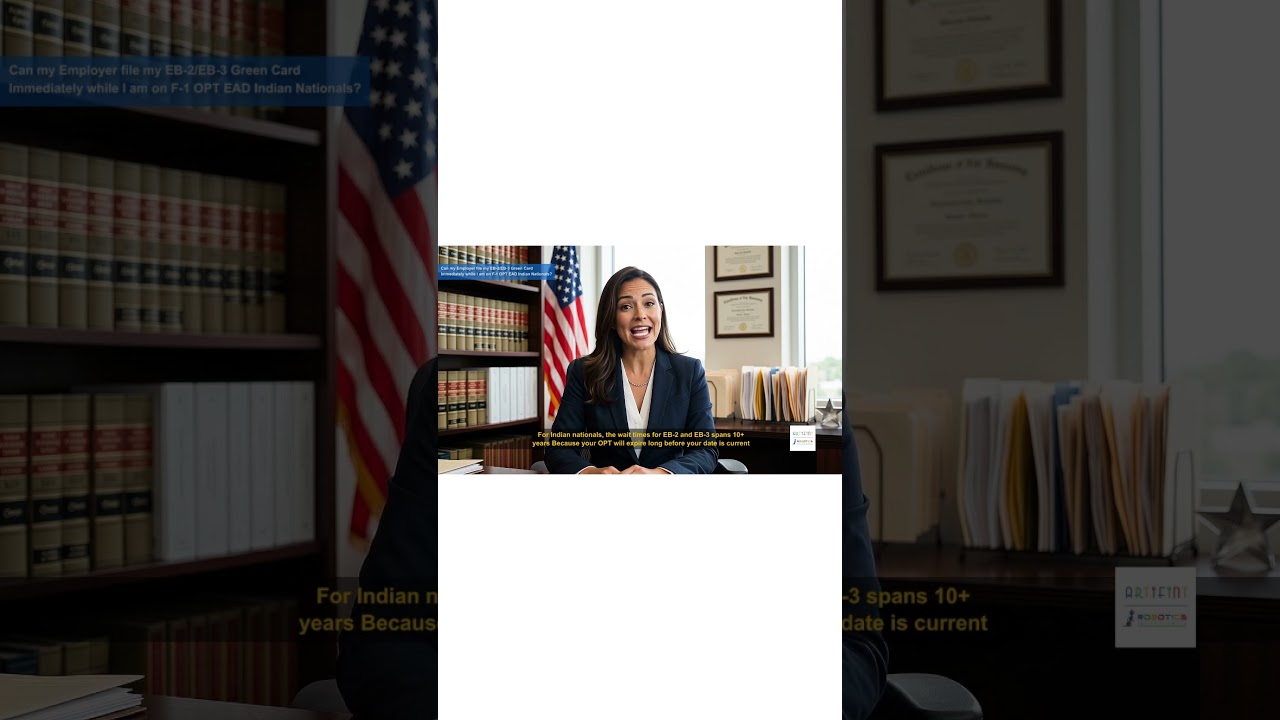 Can my Employer file my EB-2/EB-3 Green Card Immediately while I am on F-1 OPT EAD Indian Nationals?