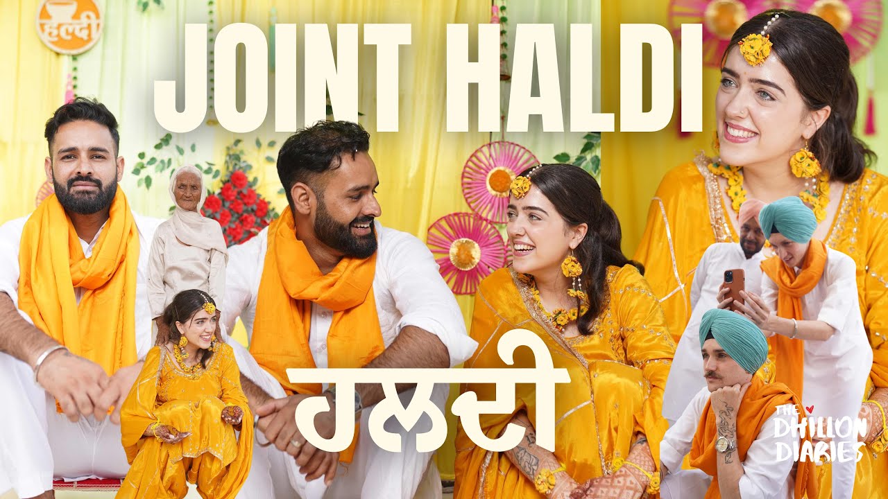 OUR JOINT HALDI 🌼 Behind-The-Scenes at the end! | Aussie x Panjabi