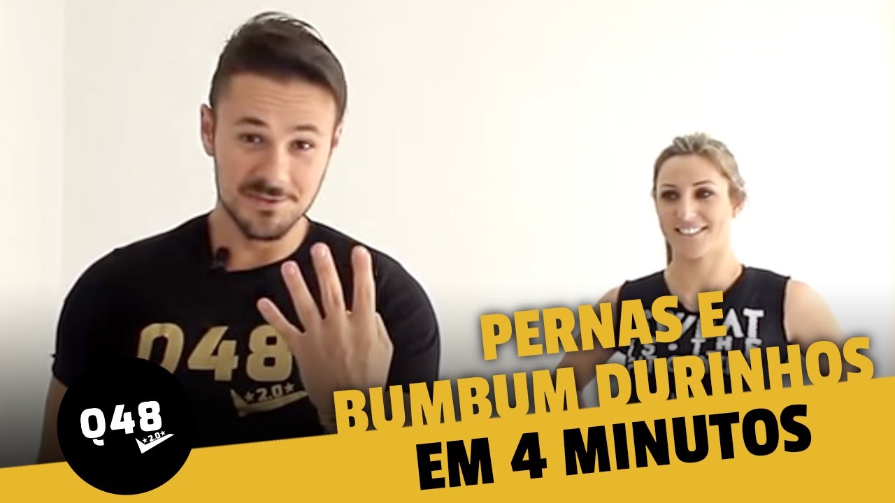 Pernas e bumbum durinhos em 4 minutos - Q48 | Vinícius Possebon