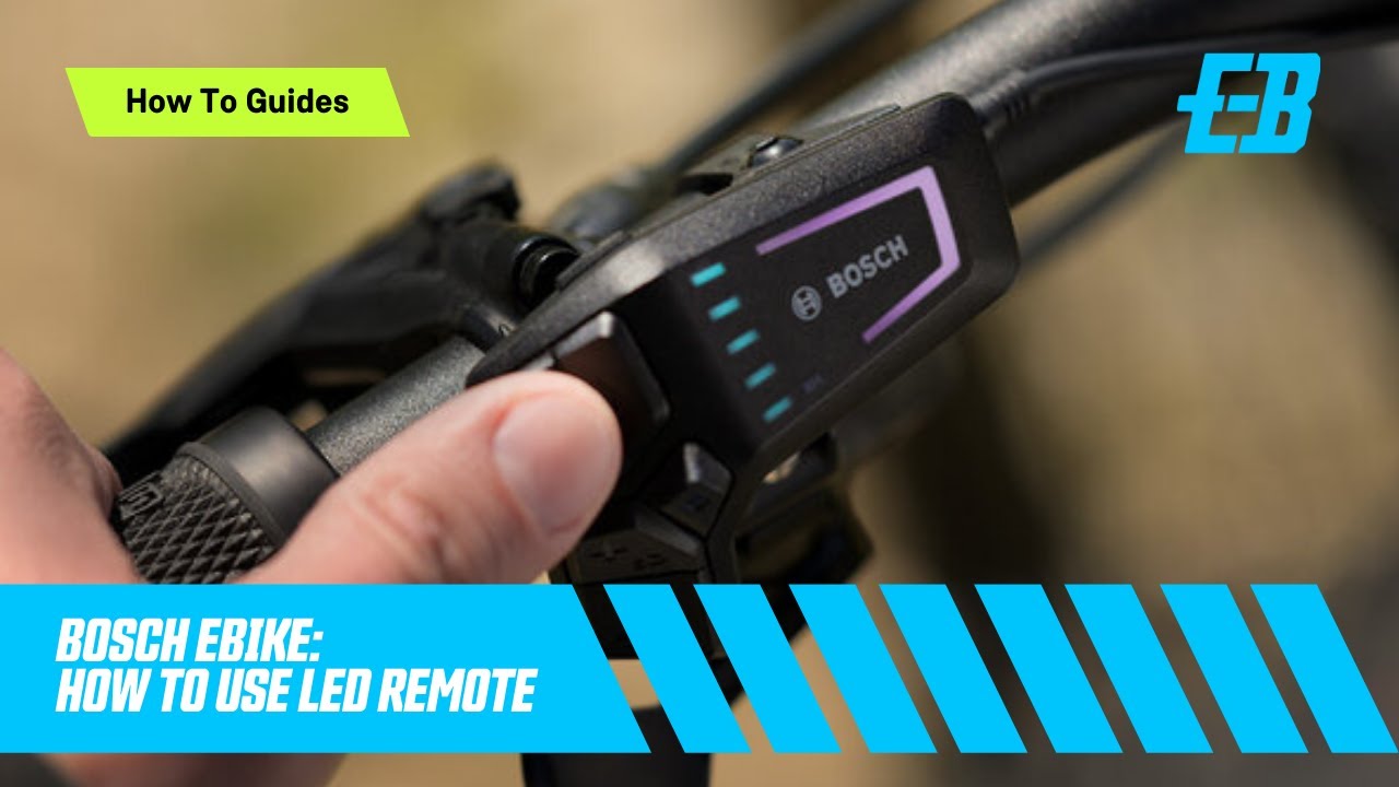 Bosch E-Bike: How to use LED Remote