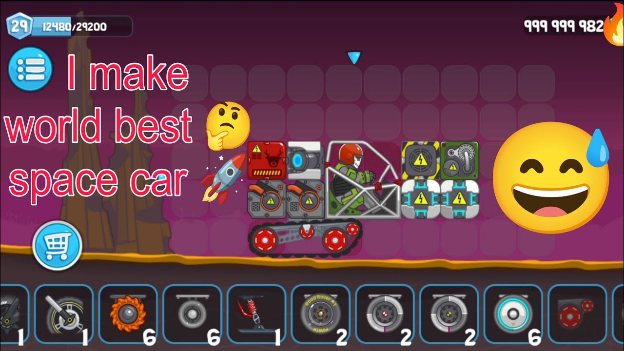 I make world best space 🚀 car Rovercraft game 🎯 gameplay 🔥 [1080P 60FPS]