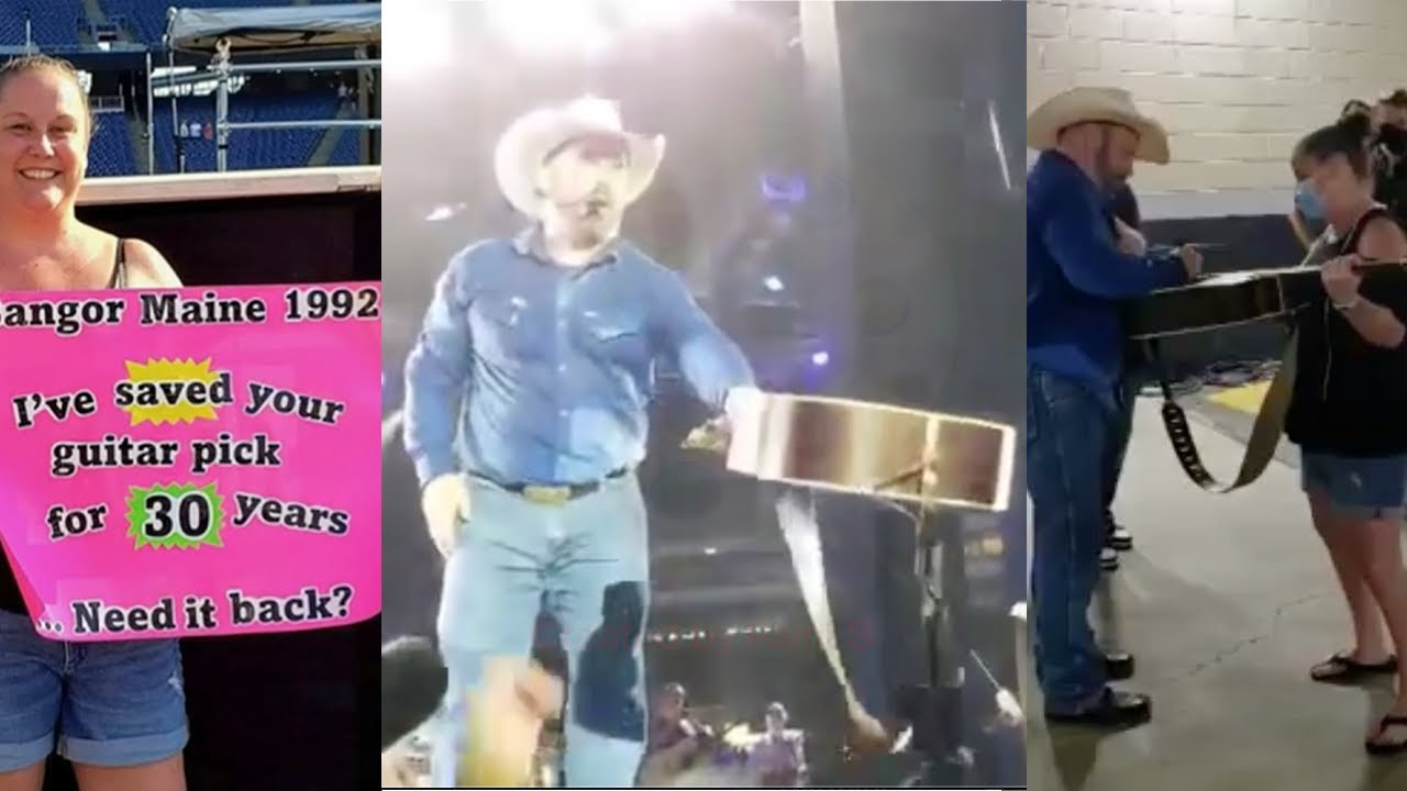 Garth Brooks Gifts Guitar To Fan Who Saved Pick