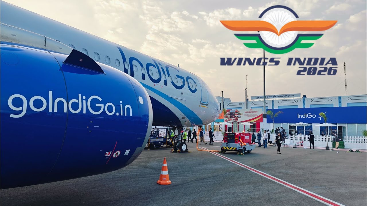 Indigo Airbus A321neo at Wings of India 2026