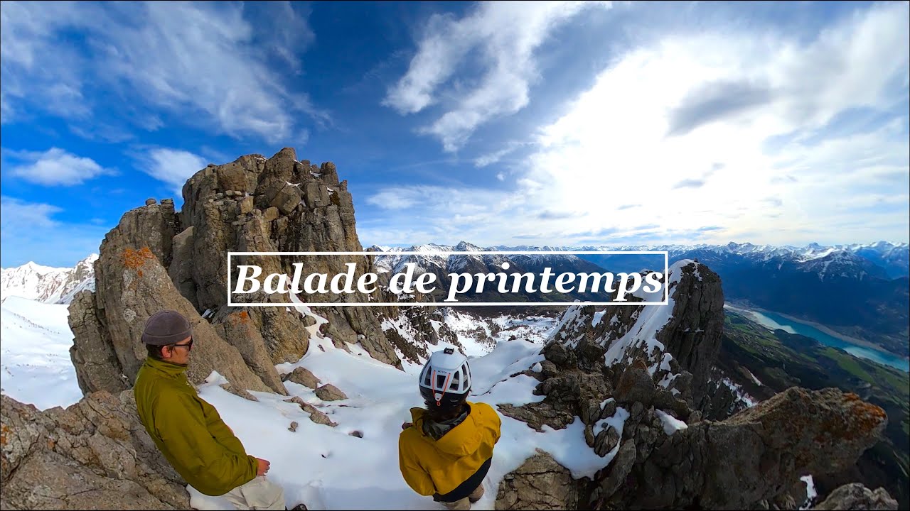 SKI FREERIDE -- AIGUILLES DE PRINTEMPS, HAUTES ALPES 2024 4K