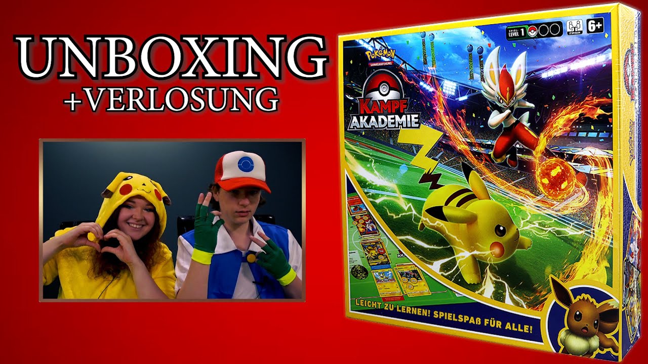 Pokemon Kampf Akademie Opening deutsch Liberlo-V Pikachu-V Evoli-V | Trader Unboxing Spoiler Review