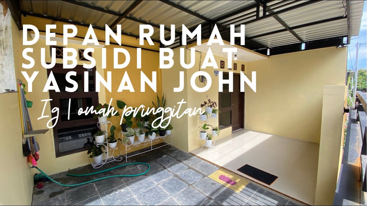 Renovasi rumah subsidi area teras bisa buat genduren mak‼️