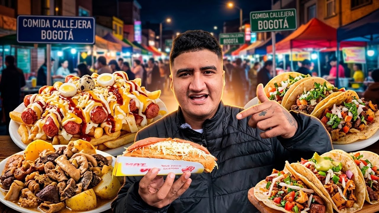 PROBANDO LA COMIDA CALLEJERA DE BOGOT&Aacute; 🇨🇴🌭 &iquest;QU&Eacute; TAN BUENA ES?