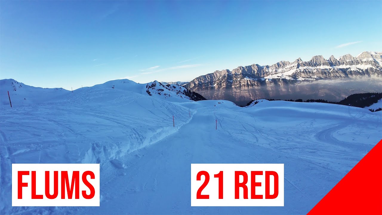 Flumserberg, 21 🔴 RED (Maschgenkamm - Seeben, Last run of the day) #1 🇨🇭