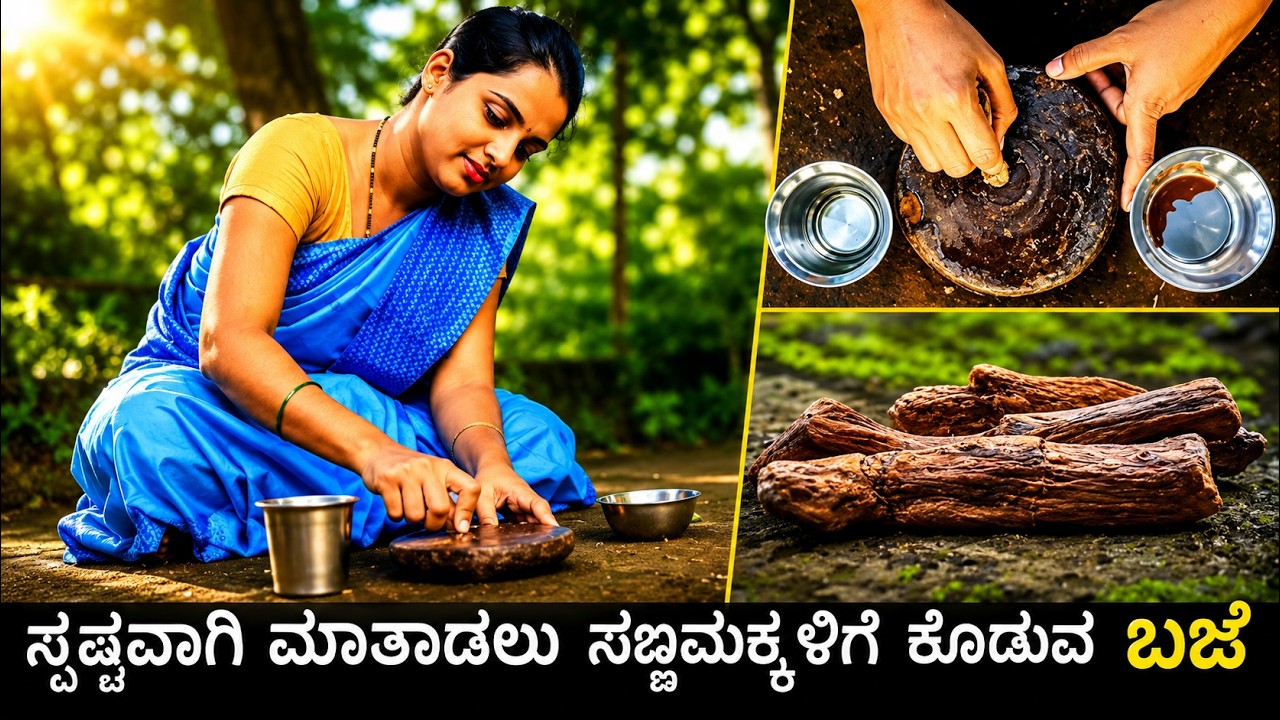 ಸಣ್ಣಮಕ್ಕಳು ಸ್ಪಷ್ಟವಾಗಿ ಮಾತಾಡಲು ಹೀಗೆ ಮಾಡಿ🥖|ಹಳ್ಳಿಕಡೆ ಮನೆಮದ್ದು ಬಜೆ |Baje uses for babies |Acorus Calamus