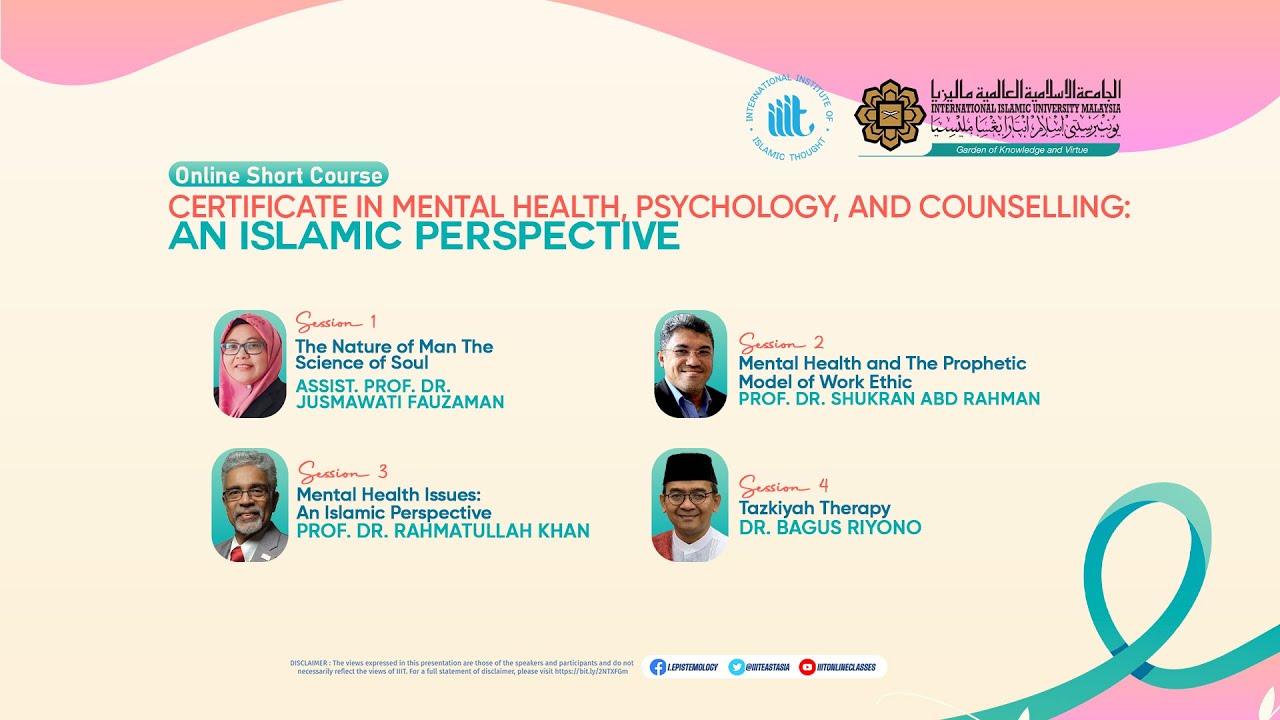 #1 MHPC-IIIT: Certificate in Mental Health, Psychology, and Counselling: An Islamic Perspective