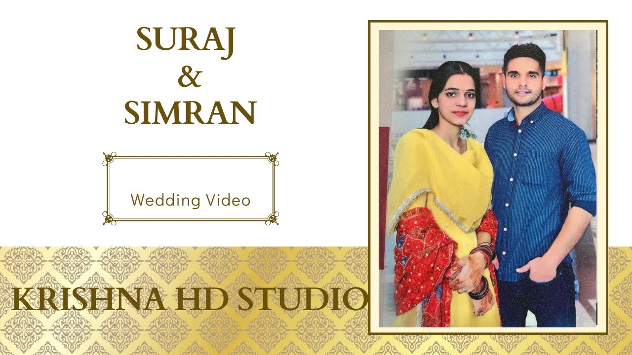 Live wedding ceremony ! Suraj Weds Simran ! Krishna HD Studio 8307735418