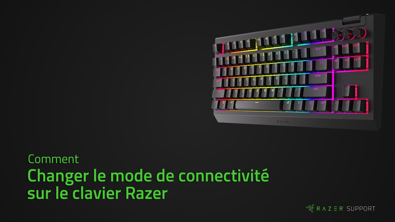 Comment changer le mode de connectivité sur le clavier Razer
