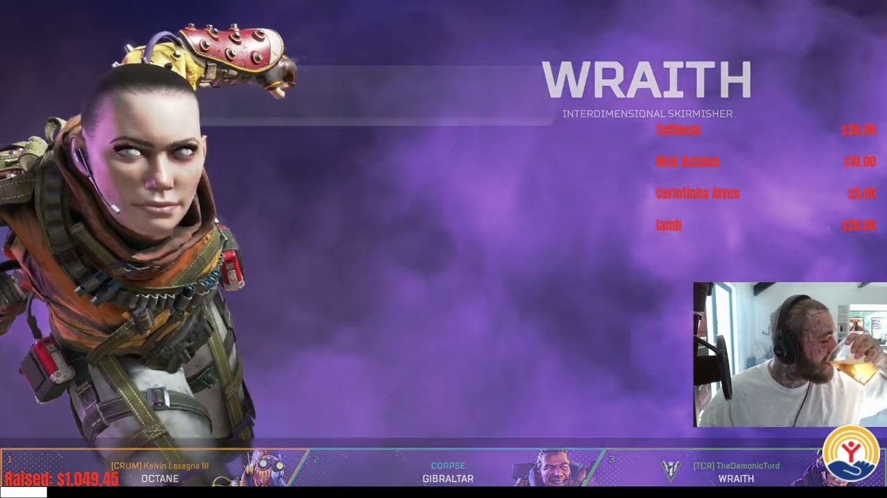 Post Malone - Apex Legends w/ Faide & CORPSE (Full Twitch Stream) [VOD] (7/22/22)