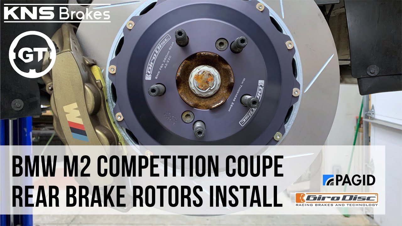 BMW M2 Competition Coupe - Girodisc rear brake rotors install