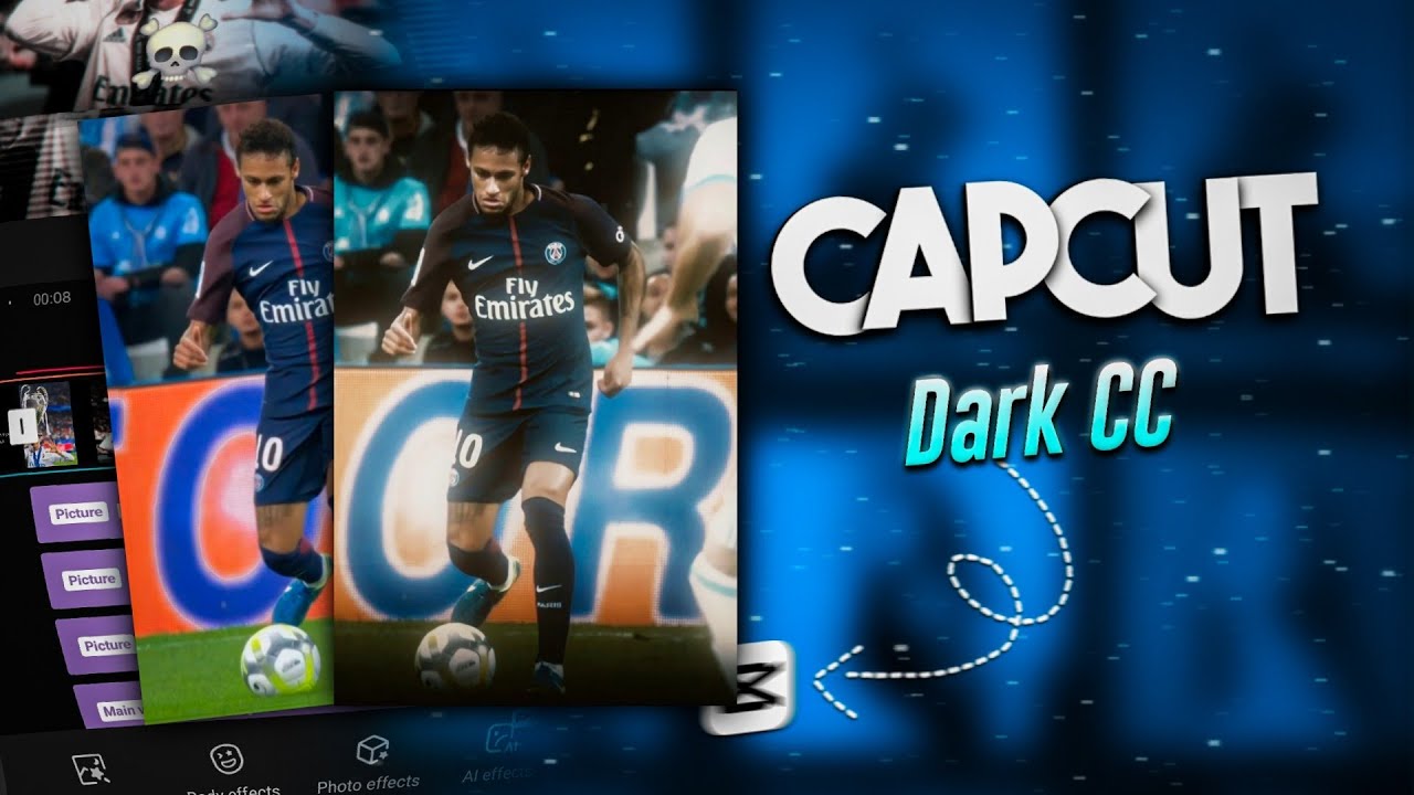 Football Dark CC tutorial on capcut