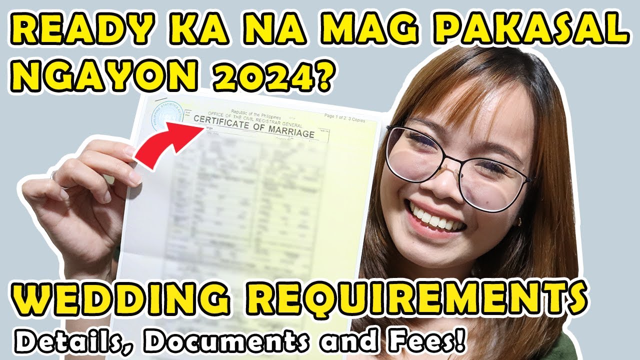 Wedding Requirements in the Philippines 2024 + fees | Joice Casama